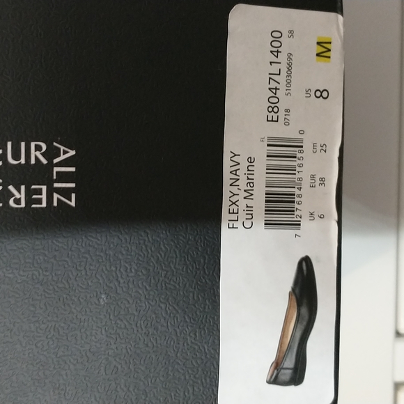 Leather ballerine, size 8M ans 91/2M, Blue - Picture 2 of 5